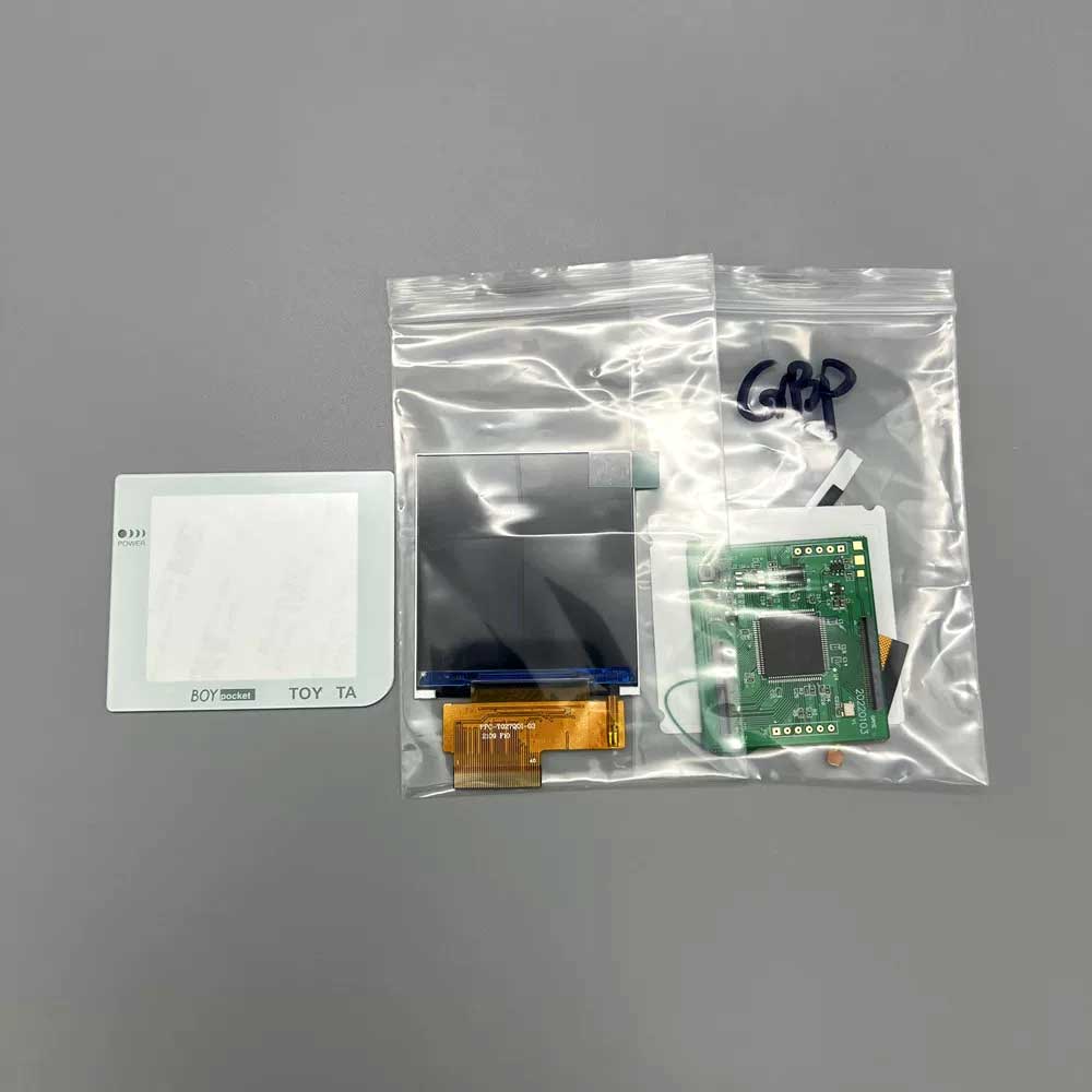 2.6-inch GBP IPS LCD screen with high brightness GBP original screen size, easy installation, gameboy pocket backlight