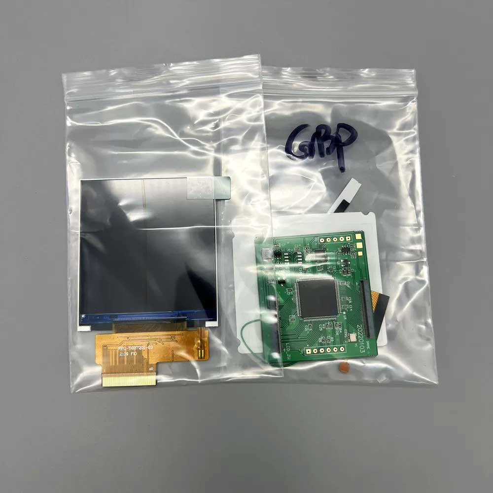 2.6-inch GBP IPS LCD screen with high brightness GBP original screen size, easy installation, gameboy pocket backlight