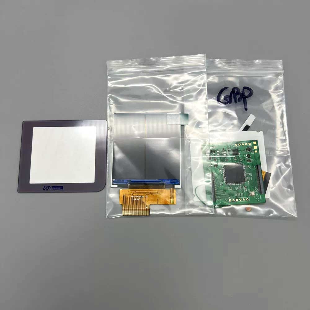 2.6-inch GBP IPS LCD screen with high brightness GBP original screen size, easy installation, gameboy pocket backlight