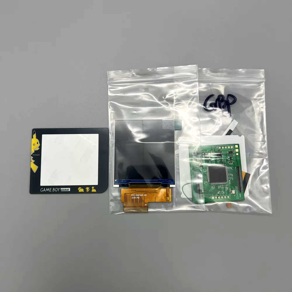 2.6-inch GBP IPS LCD screen with high brightness GBP original screen size, easy installation, gameboy pocket backlight