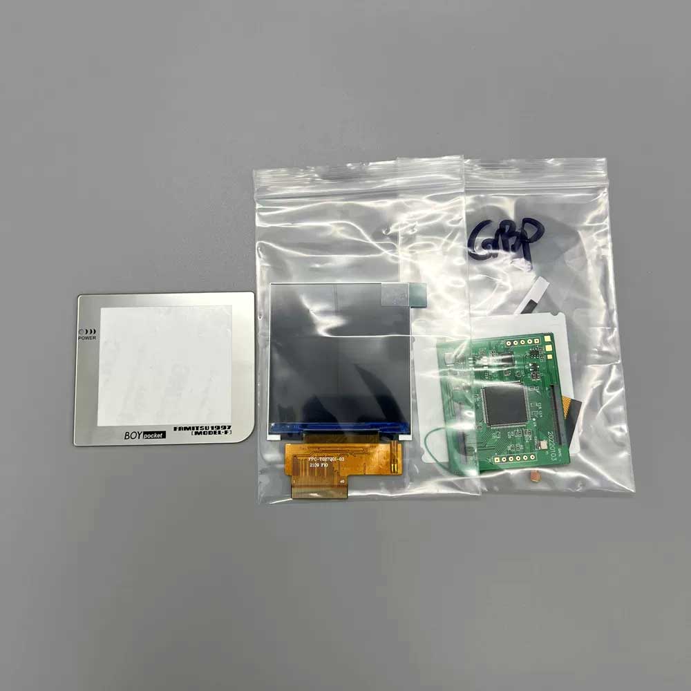 2.6-inch GBP IPS LCD screen with high brightness GBP original screen size, easy installation, gameboy pocket backlight