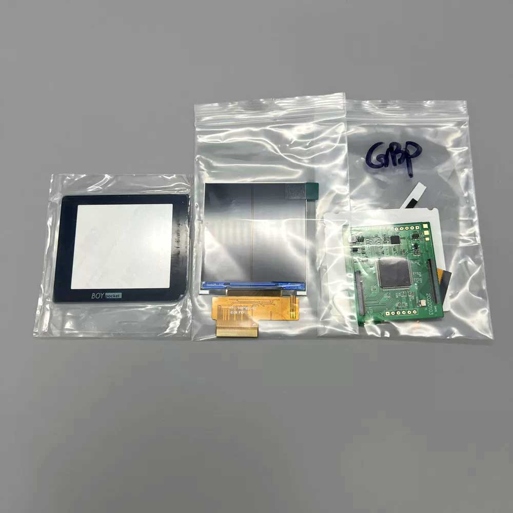 2.6-inch GBP IPS LCD screen with high brightness GBP original screen size, easy installation, gameboy pocket backlight