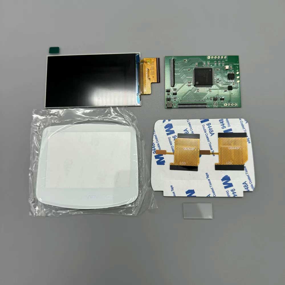 High brightness GBASP LCD screen IPS high-resolution original case, no need for shell cutting, supports analog B screen