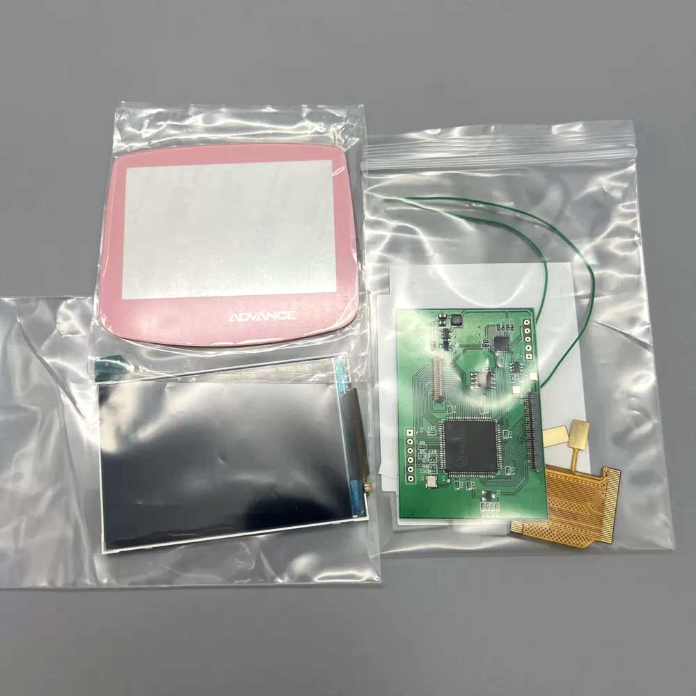 2022 3.0GBA high brightness GAMEBOY ADVANCE IPS LCD screen point-to-point display without shell cutting