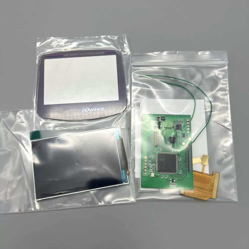 2022 3.0GBA high brightness GAMEBOY ADVANCE IPS LCD screen point-to-point display without shell cutting