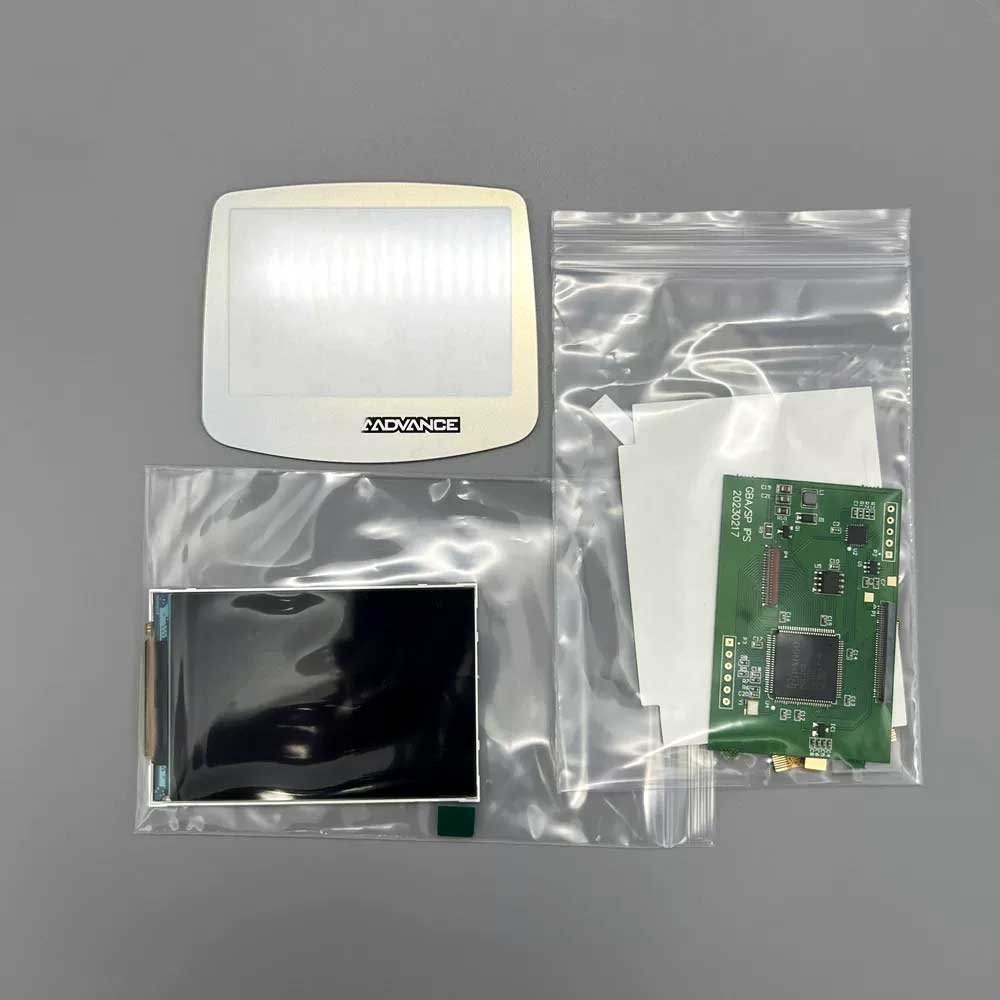 2022 3.0GBA high brightness GAMEBOY ADVANCE IPS LCD screen point-to-point display without shell cutting
