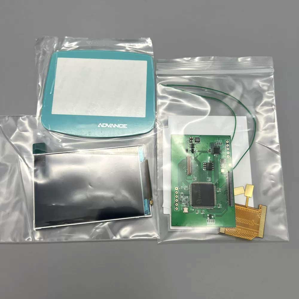 2022 3.0GBA high brightness GAMEBOY ADVANCE IPS LCD screen point-to-point display without shell cutting
