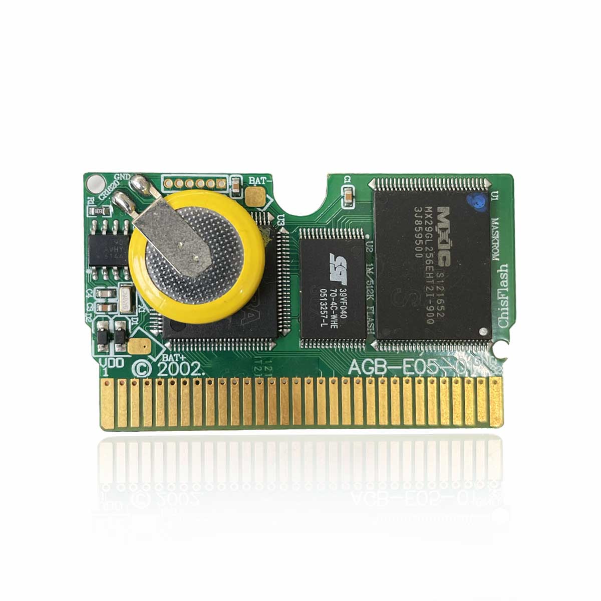 Customized Game Card Rtc Real Clock green Game Cartridge for GBA