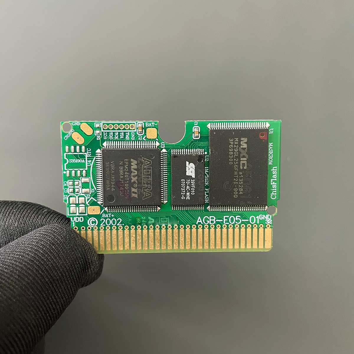 Customized Game Card Flash Cart green Game Cartridge for GBA