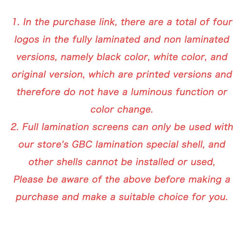 Gameboy Backlight Modification Kit High Brightness Full Fit Screen Special Accessories
