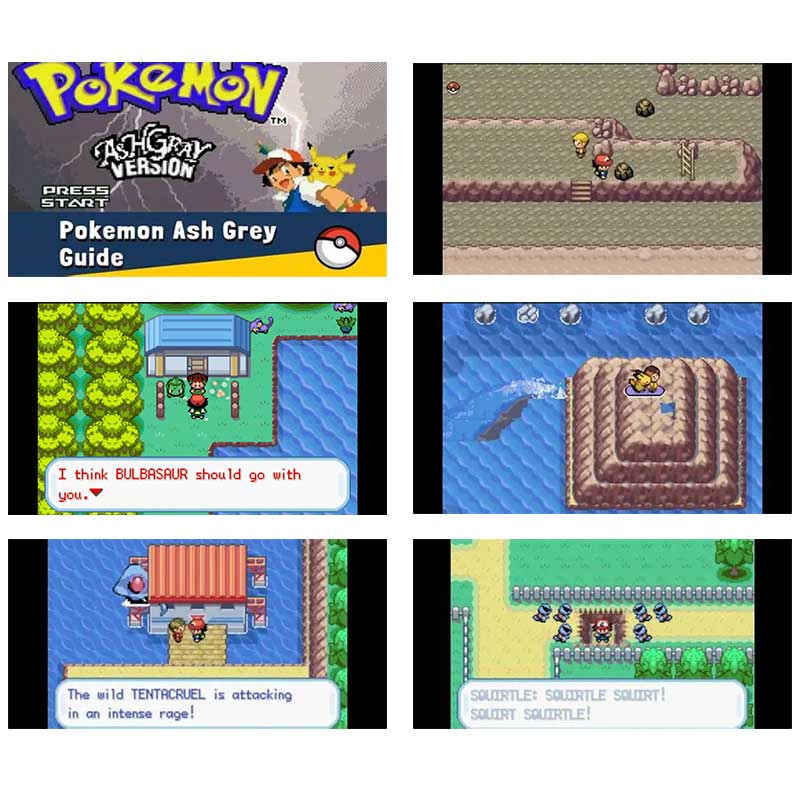 USA Pokemon ASH GRAY For GBA
