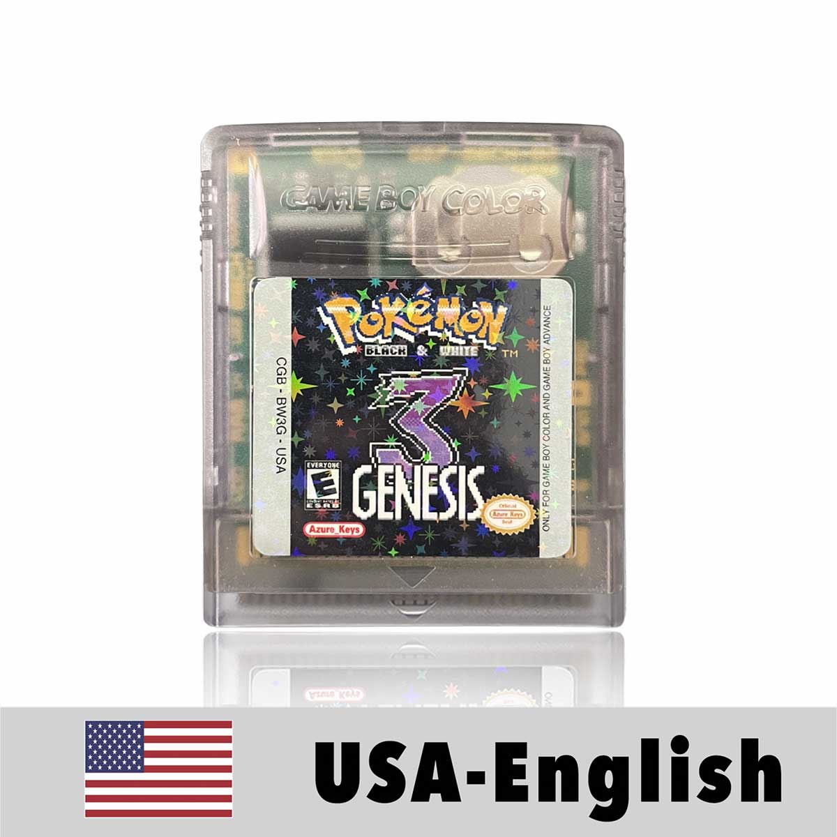 USA Pokemon Black and White 3 For GBC