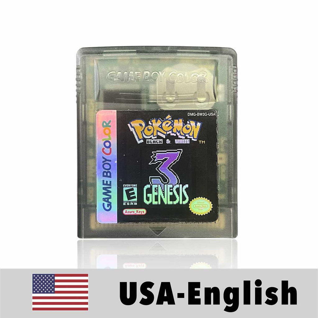 USA Pokemon Black and White 3 For GBC
