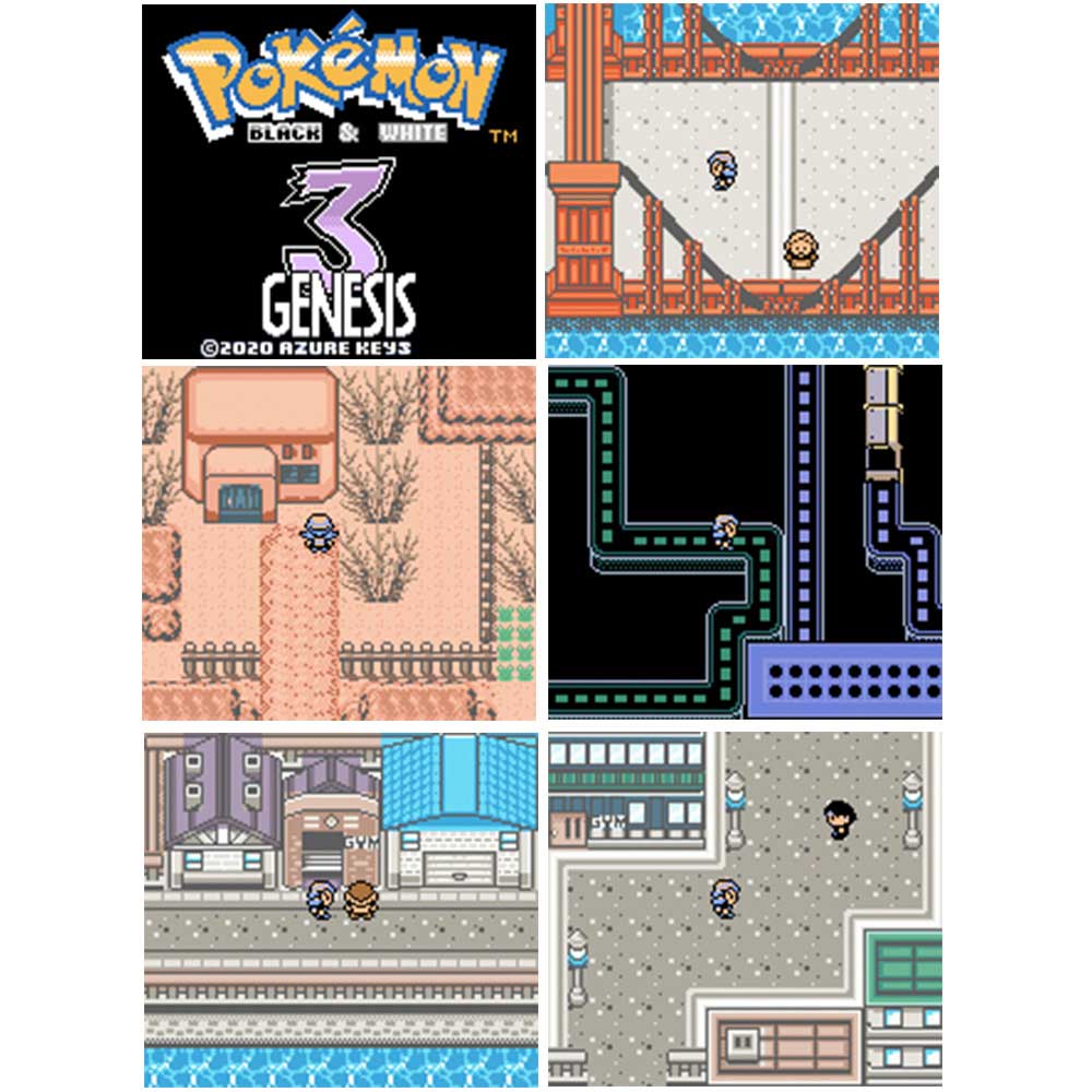 USA Pokemon Black and White 3 For GBC