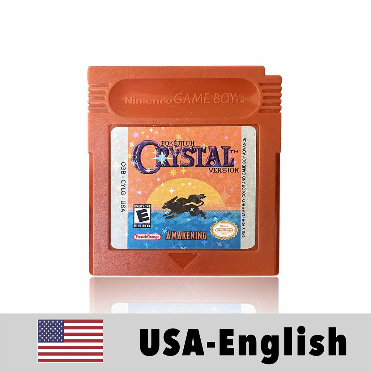 USA Pokemon CRYSTAL AWAKENING For GBC