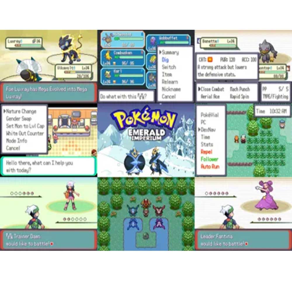 USA Pokemon EMERALD IMPERIUM v1.3.1 For GBA