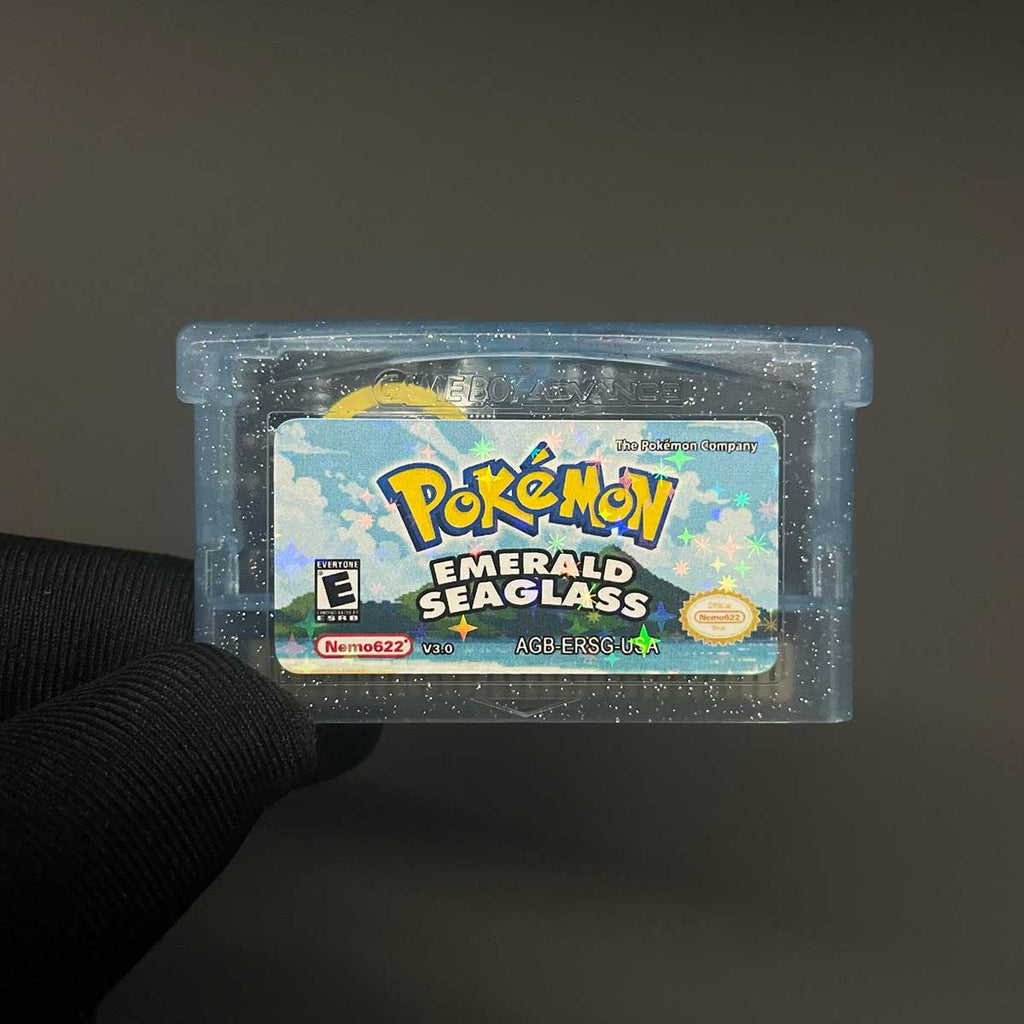 USA Pokemon EMERALD SEAGLASS v3.0 For GBA