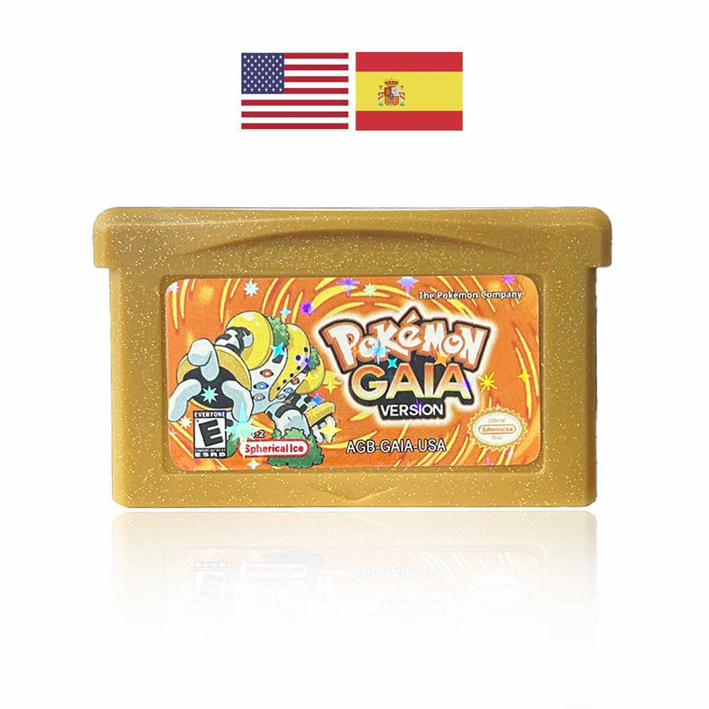 USA ESP Pokemon GAIA v3.2 cart box For GBA