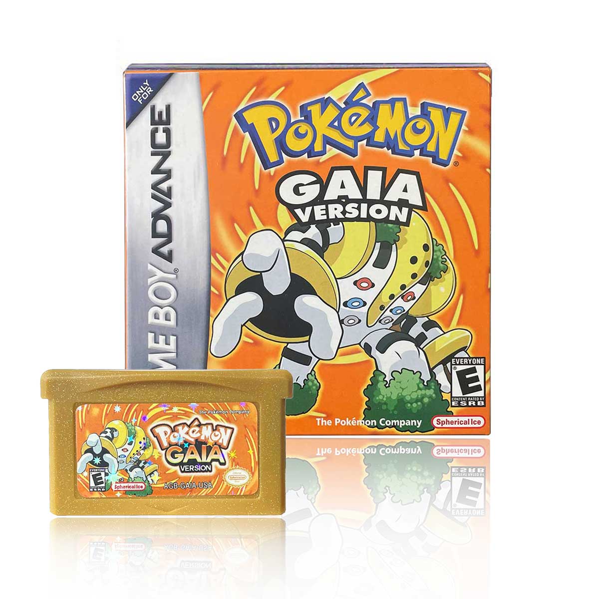 USA ESP Pokemon GAIA v3.2 cart box For GBA