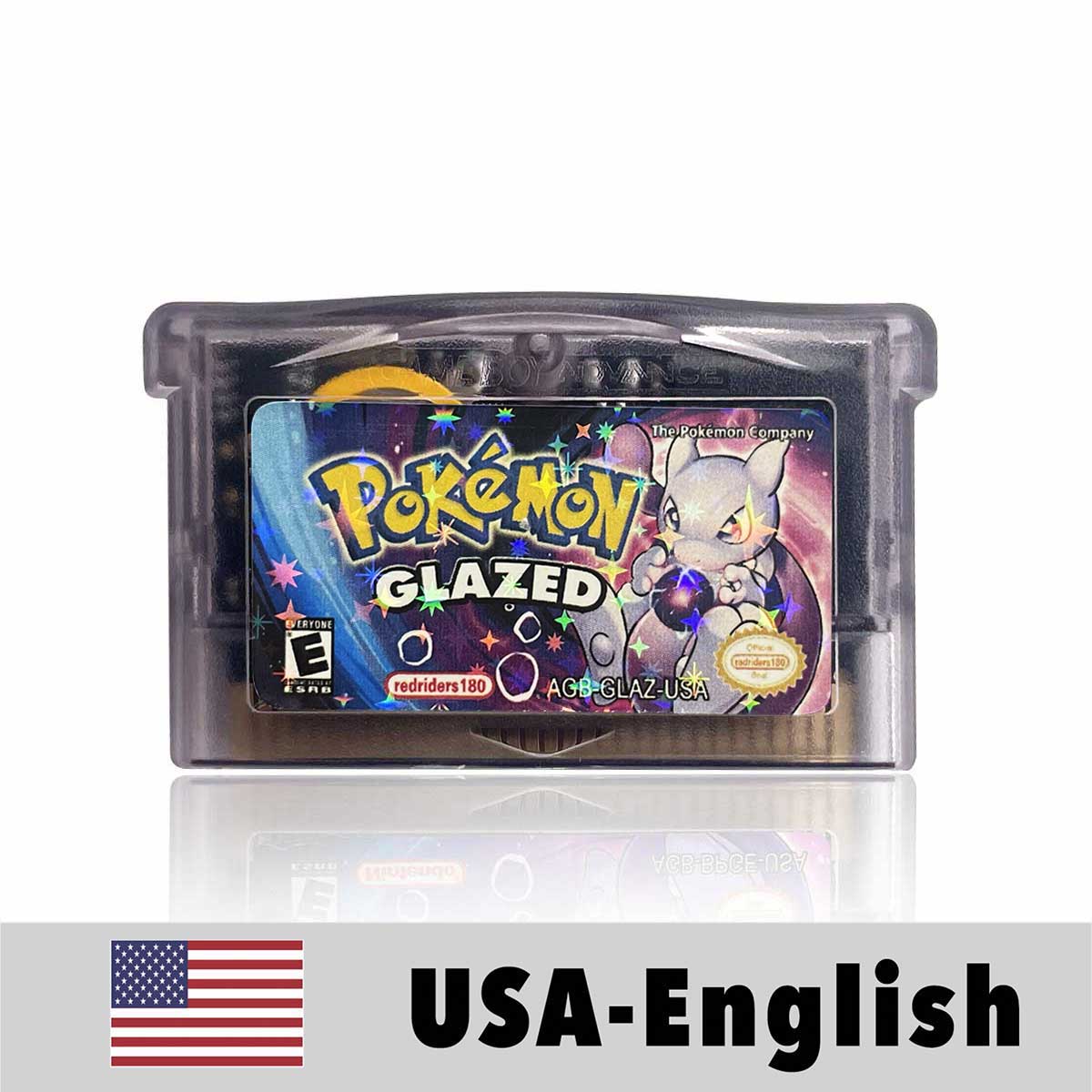 USA ESP Pokemon GLAZED For GBA