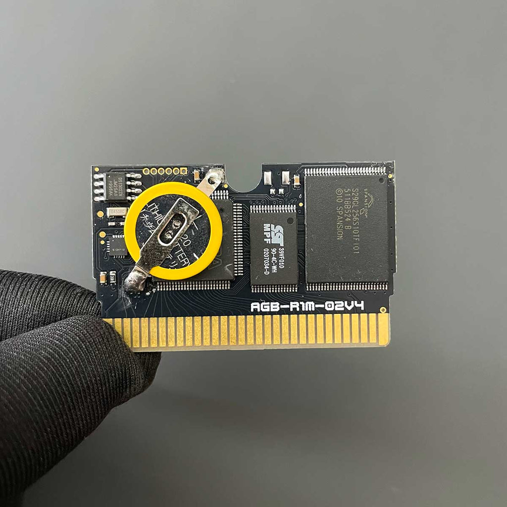 Retro Game Cartridge Black PCB With RTC (Real Time Clock) for GBA