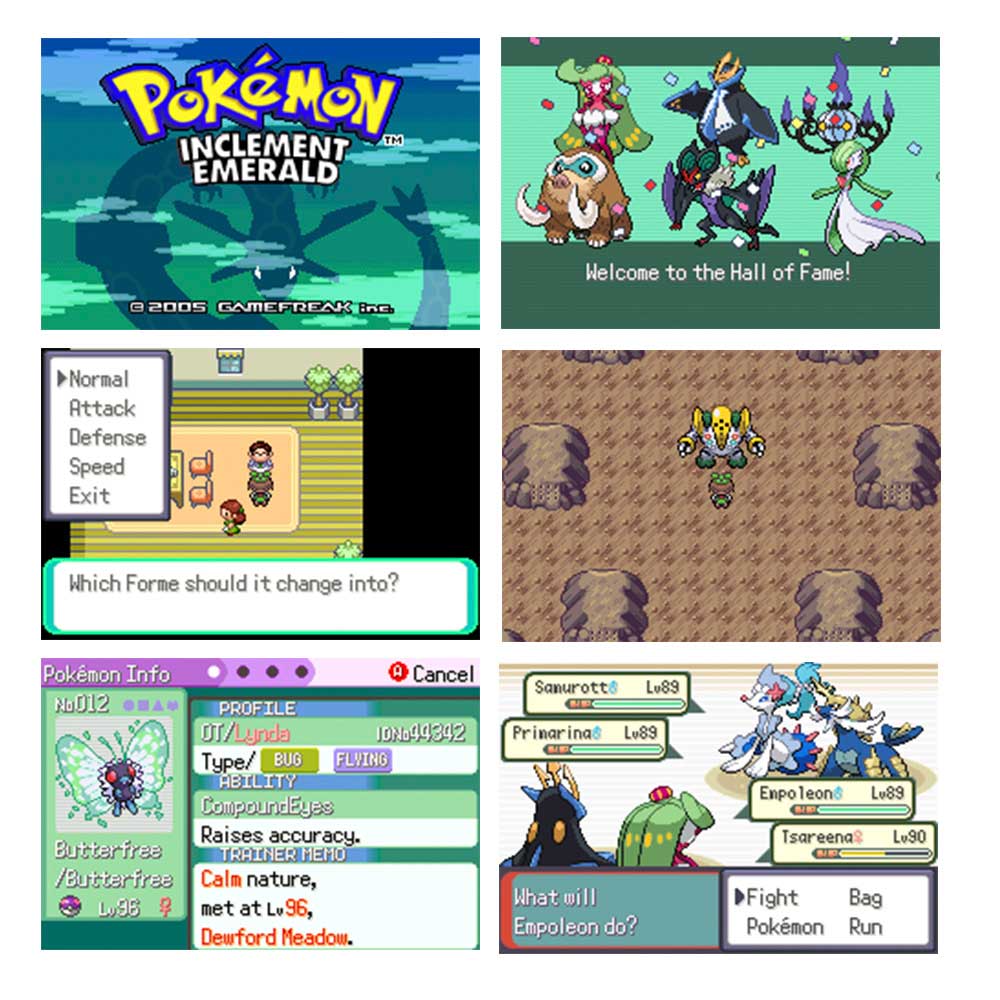 USA Pokemon INCLEMENT EMERALD v1.5 For GBA