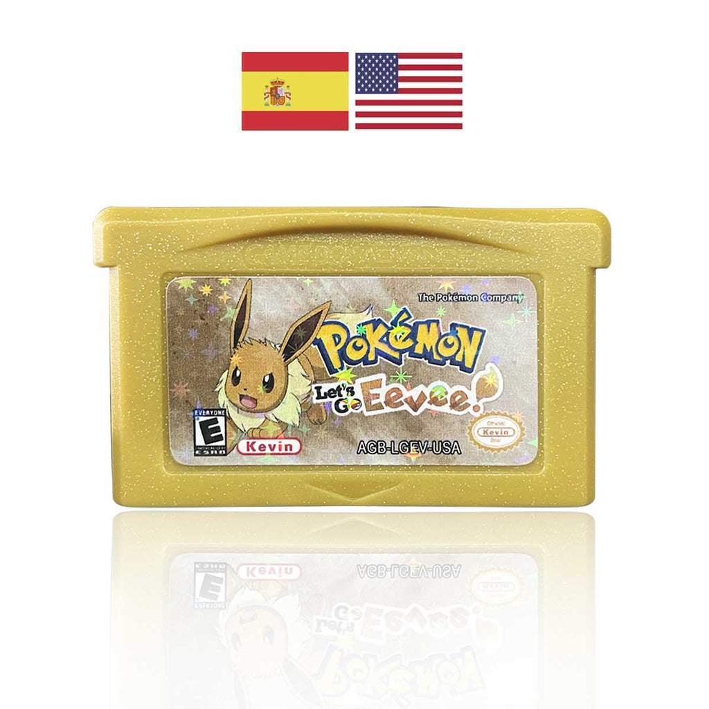 USA ESP Pokemon Let's Go Eevee For GBA
