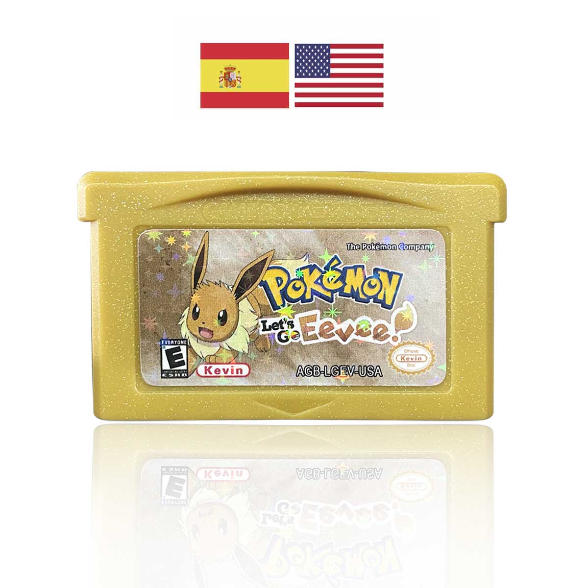 USA ESP Pokemon Let's Go Eevee For GBA