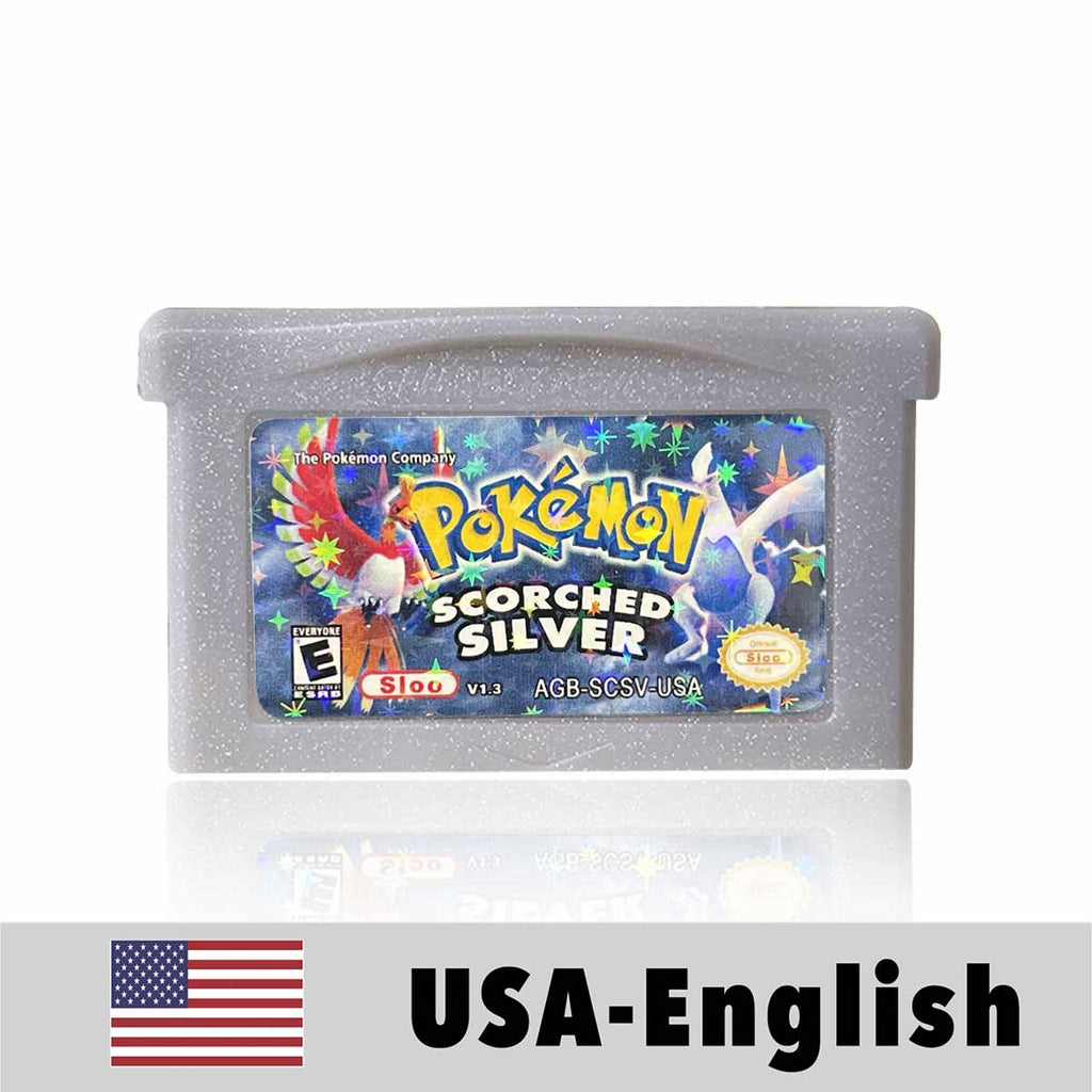 USA Pokemon SCORCHED SILVER v1.3 For GBA