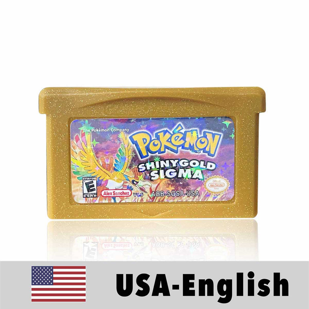USA Pokemon SHINY GOLD SIGMA v1.5 For GBA