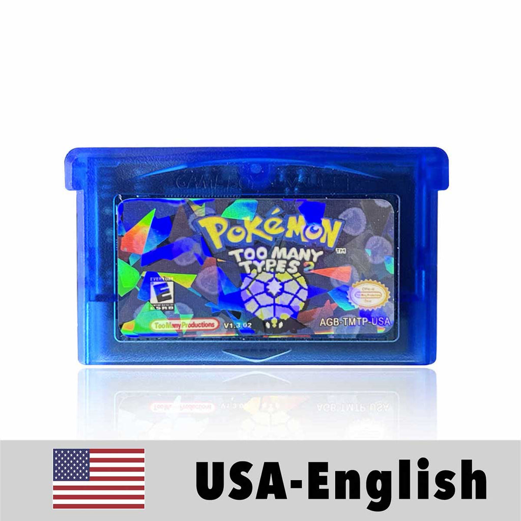 USA Pokemon TOO MANY TYPES For GBA
