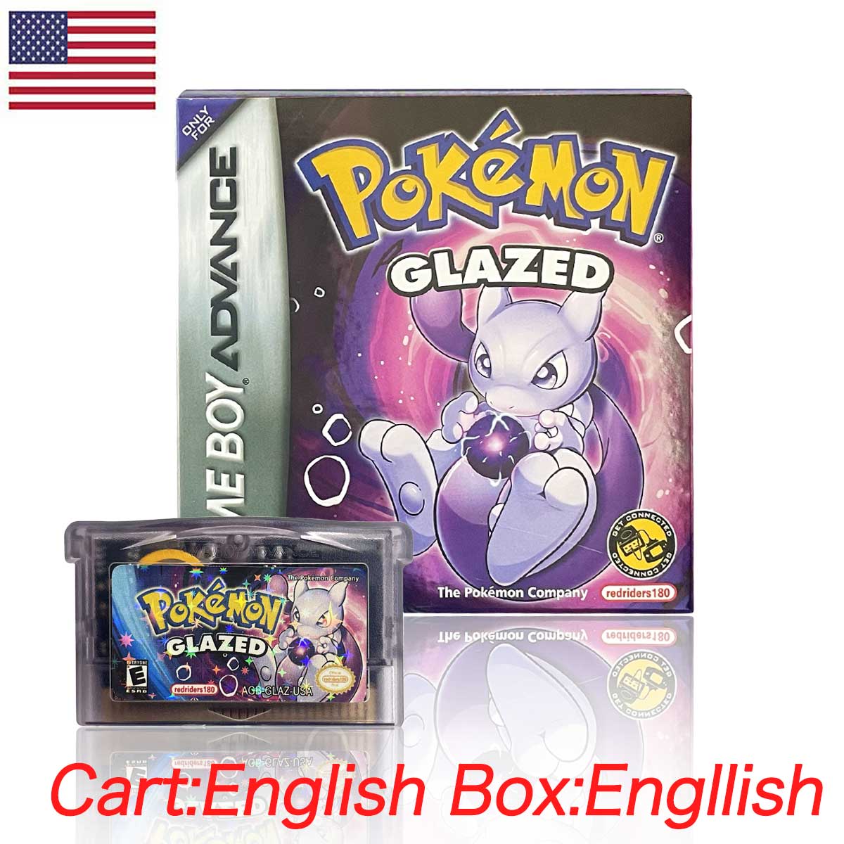 USA ESP Pokemon GLAZED cart box tray For GBA