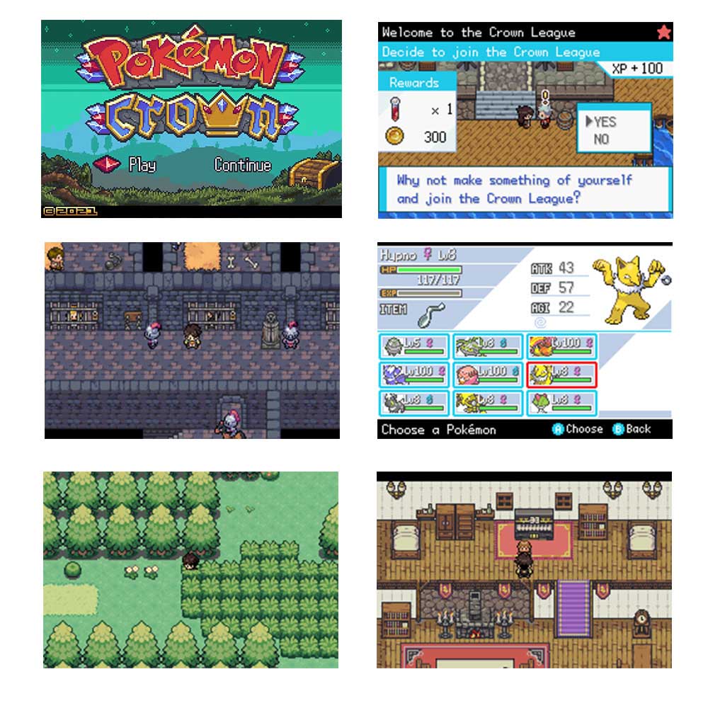 USA Pokemon CROWN For GBA
