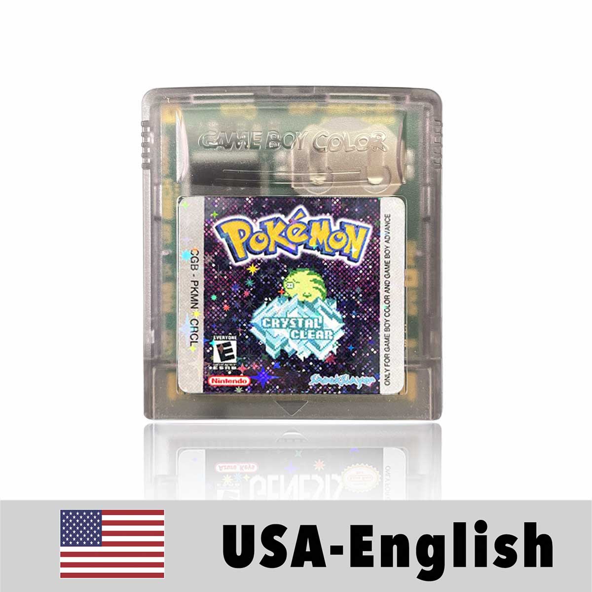 USA Pokemon Crystal Clear For GBC