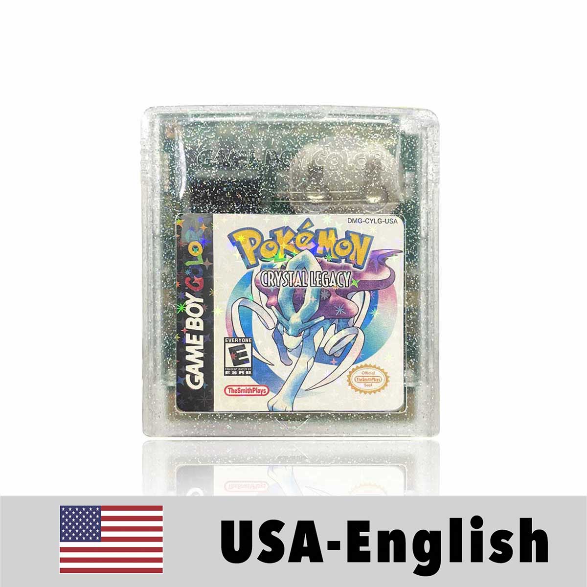 USA English Pokemon crystal legacy For GBC