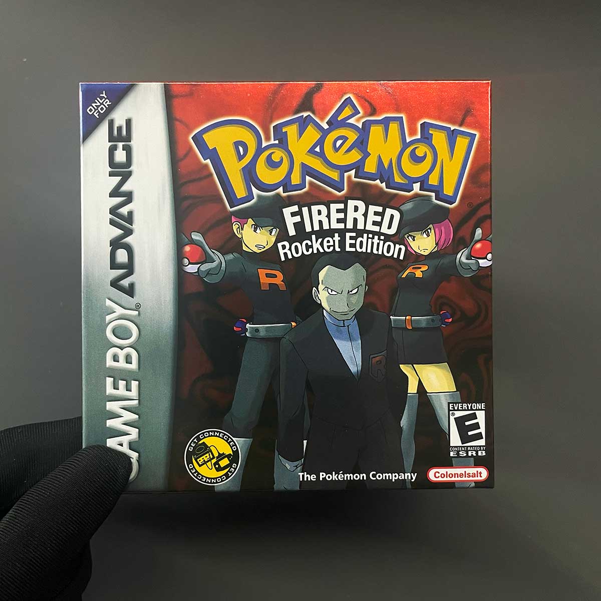 USA ESP Pokemon FIRERED ROCKET v1.0.2 cart box tray For GBA
