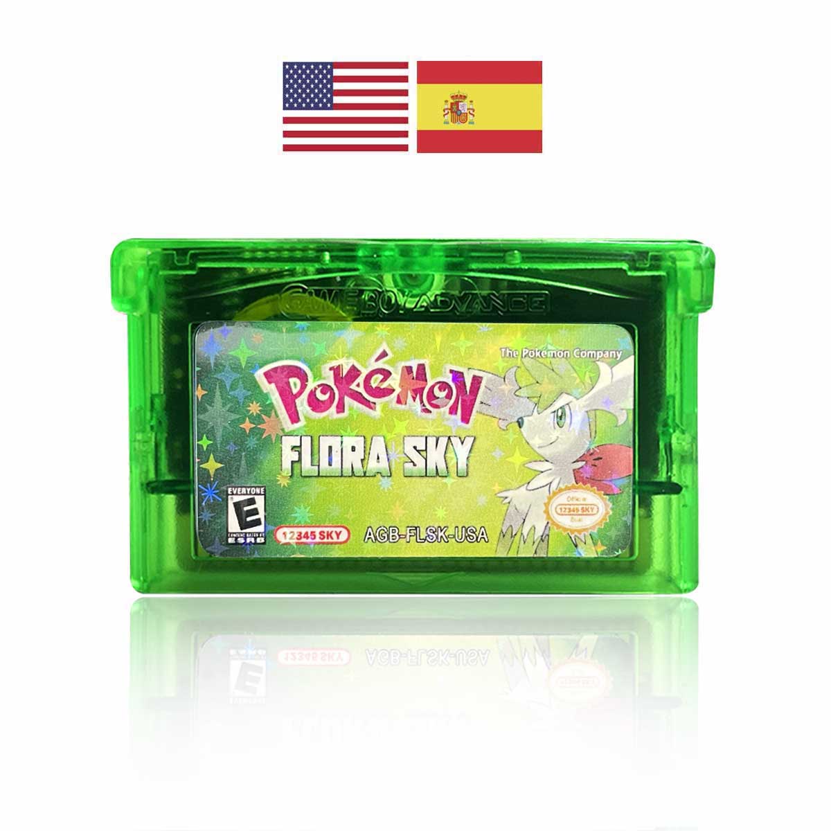 USA ESP Pokemon FLORA SKY For GBA