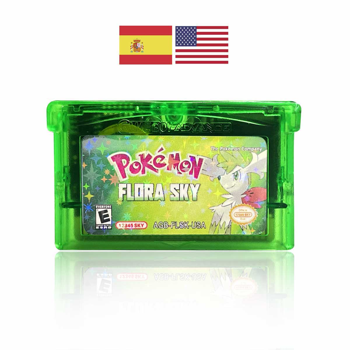 USA ESP Pokemon FLORA SKY For GBA