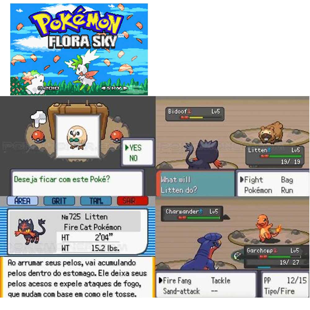 USA ESP Pokemon FLORA SKY For GBA