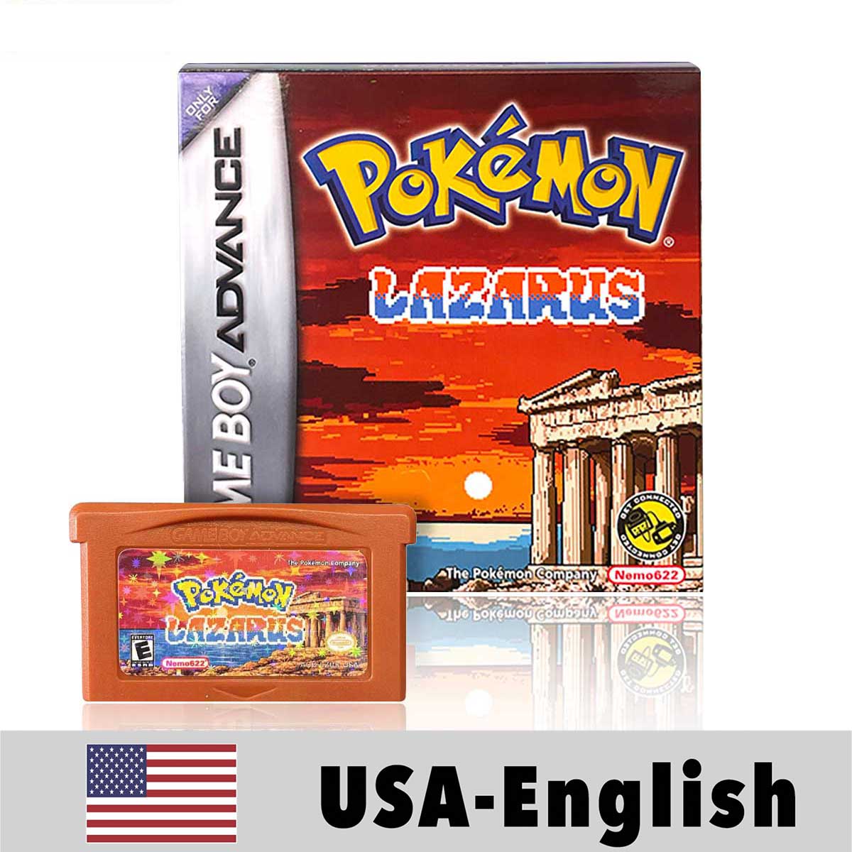 USA Pokemon LAZARUS cart box For GBA