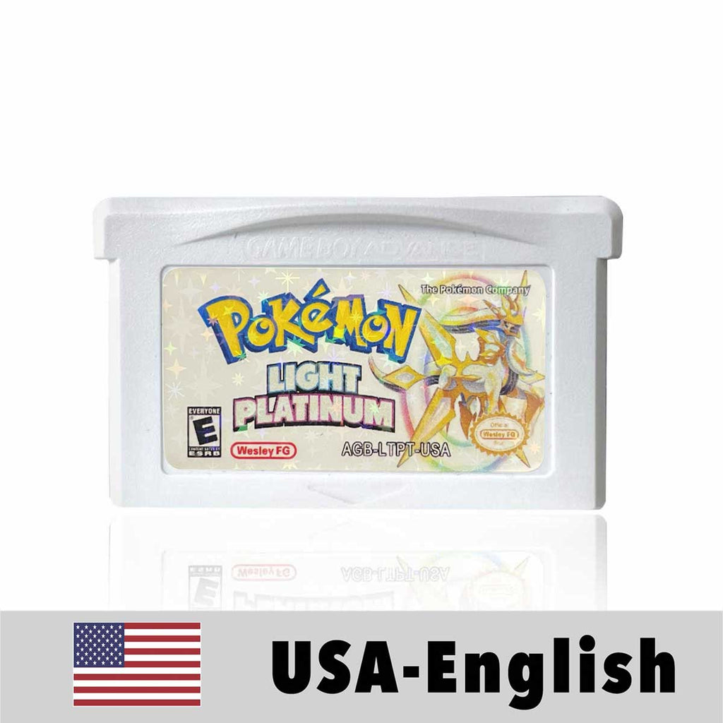 USA Pokemon LIGHT PLATINUM For GBA
