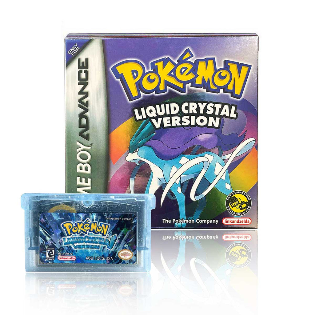 USA Pokemon LIQUID CRYSTAL cart box For GBA