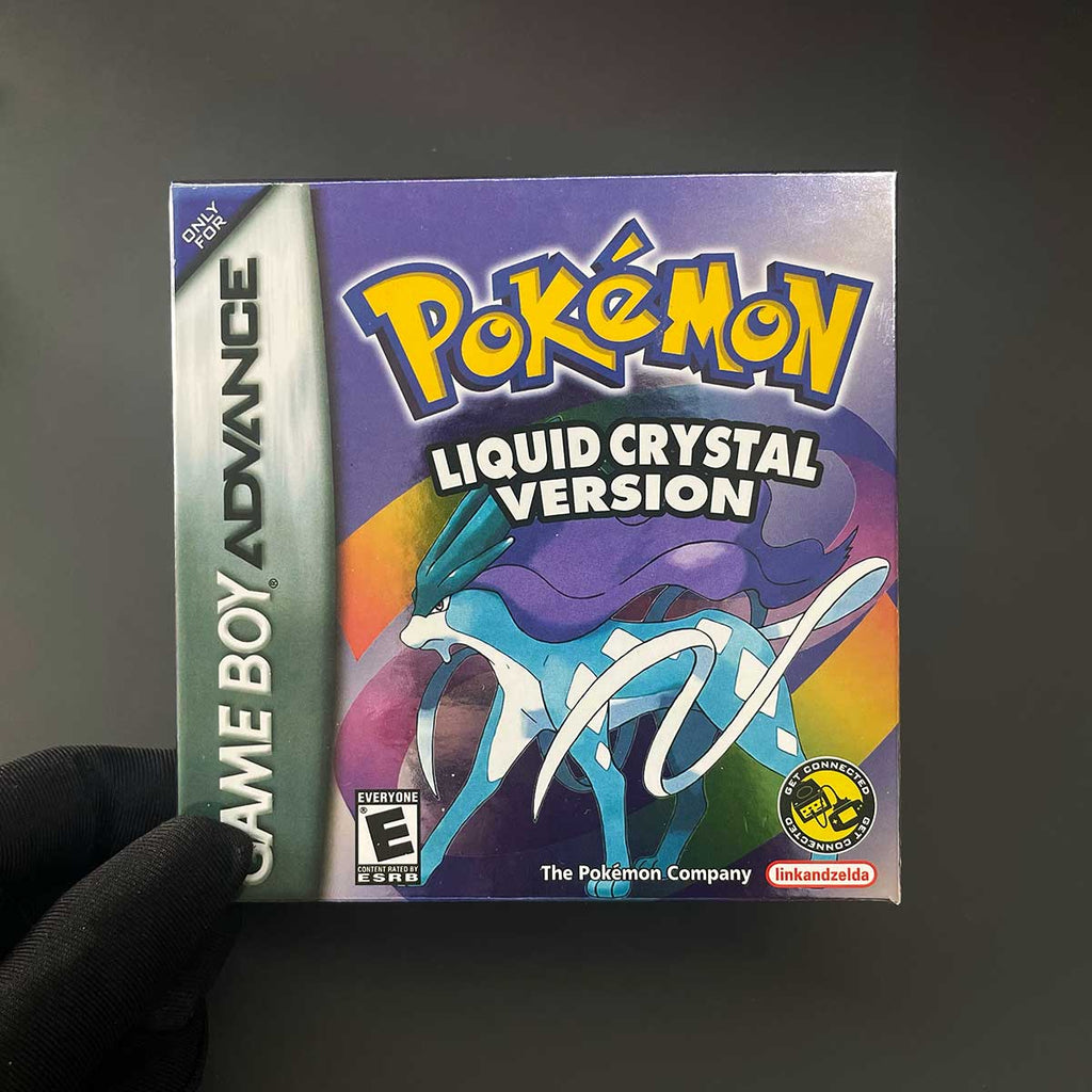 USA Pokemon LIQUID CRYSTAL cart box For GBA