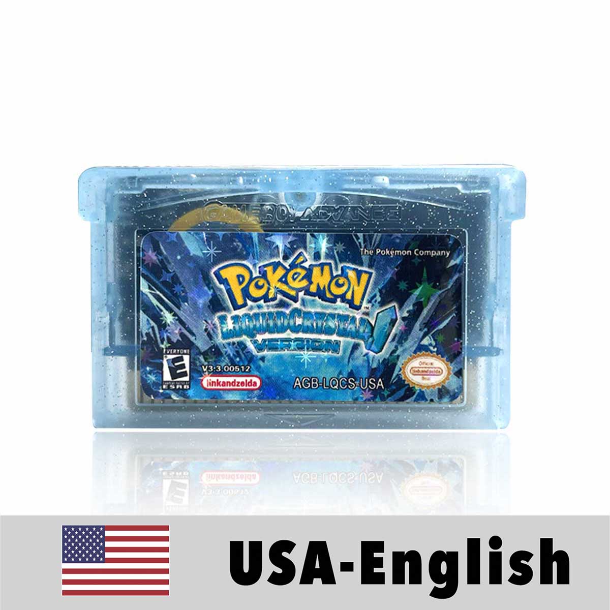 USA Pokemon LIQUID CRYSTAL For GBA