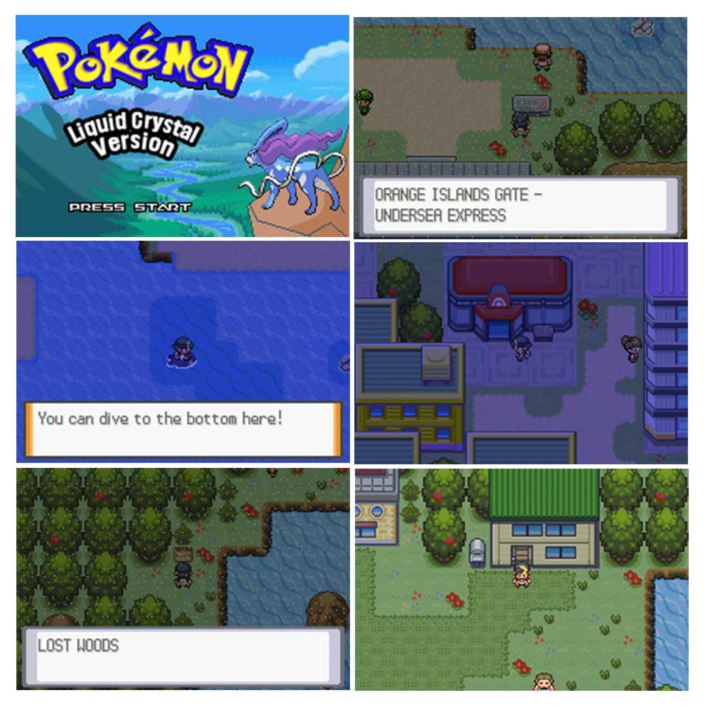 USA Pokemon LIQUID CRYSTAL For GBA