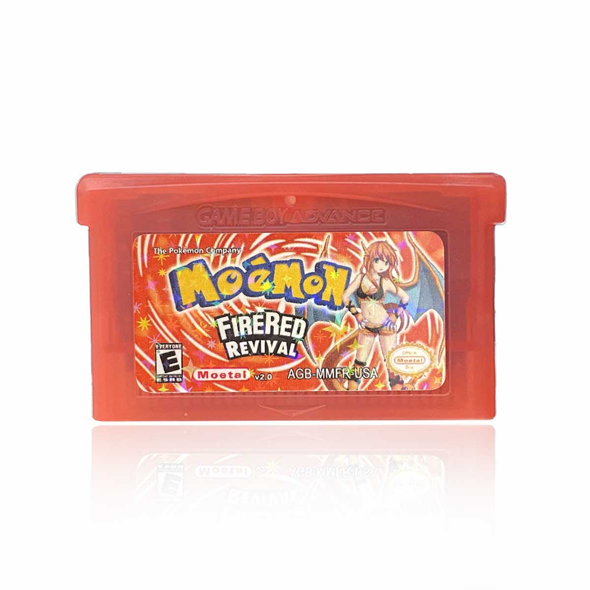 USA Pokemon MOEMON FIRERED v2.0 For GBA