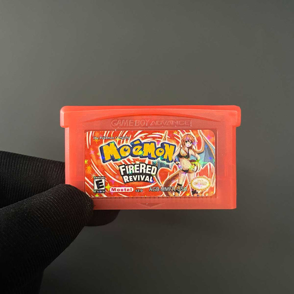 USA Pokemon MOEMON FIRERED v2.0 For GBA