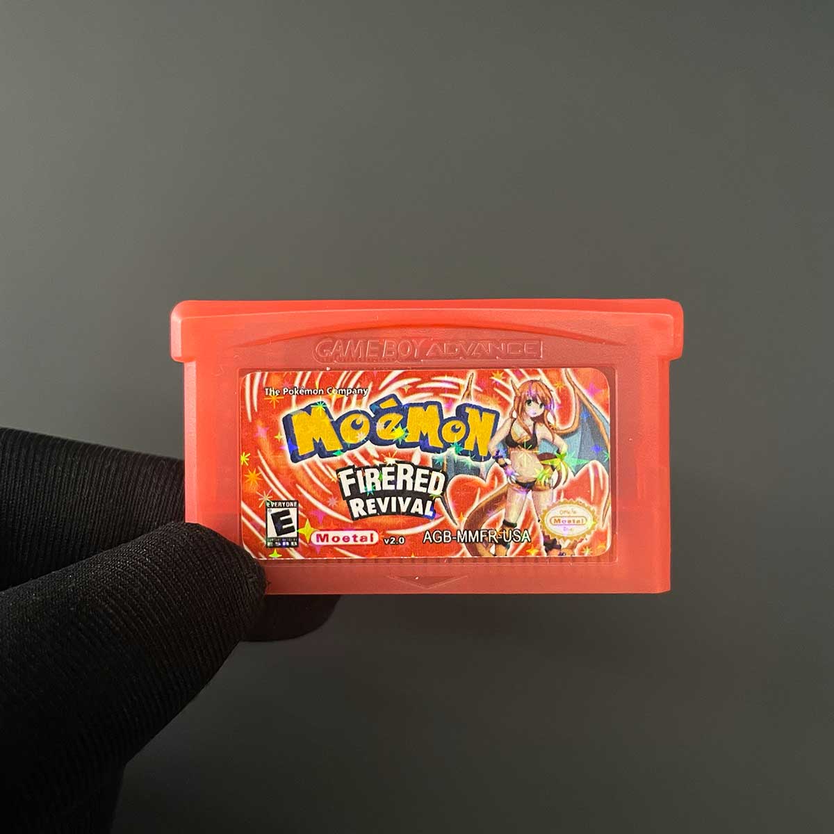 USA Pokemon MOEMON FIRERED v2.0 For GBA