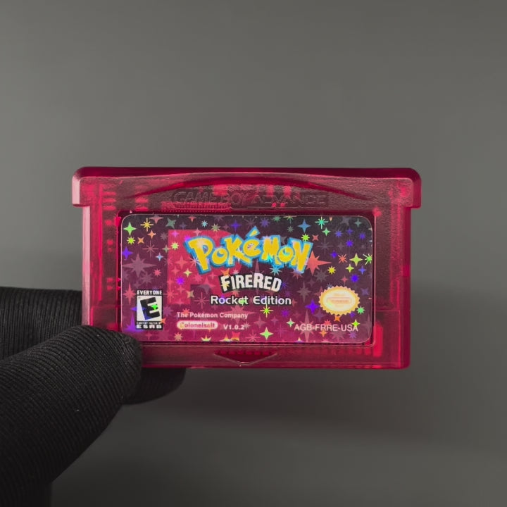 USA ESP Pokemon FIRERED ROCKET v1.0.2 For GBA