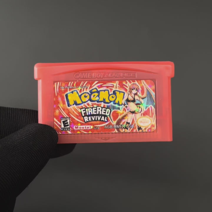 USA Pokemon MOEMON FIRERED v2.0 For GBA